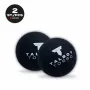 TALBOT torro squashboll, svart/röd, medium, 2-pack blister med röd prick 251105