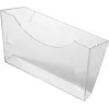 HELIT H6103008 väggfäste för broschyrhållare, grå-transparent
