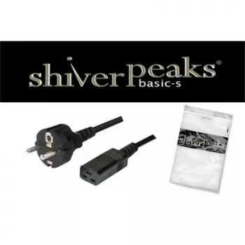 SHIVERPEAKS Basic strömkabel Schuko till IEC C19, 3 m, 16 A, svart BS60015-S