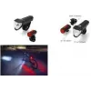 FISCHER cykel LED-belysningsset TWIN, 50/25/15 lux framljus, USB-laddningsbart, StVZO-godkänt 50428