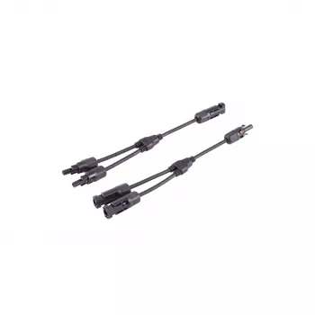 SHIVERPEAKS PV4 T-adapterkabelsats, 2-till-1, 4 mm², svart, 30 cm BS02-21032