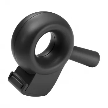 HELIT the bagel praktisk förpackningstejpavrullare, återvunnen plast, svart, för 50 mm tejp, 76 mm kärna H6380095