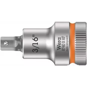 Wera 8740 B HF Zyklop 3/8 inch drift Hex-Plus bitshylsa, 3/16 inch med hållfunktion 05003085001