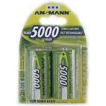 ANSMANN D-batteri NiMH 5000 mAh 1,2 V 5030921