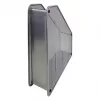 HELIT H2518000 mesh tidningshållare DIN A4 trådmetall silver pulverlackerad, 1 st