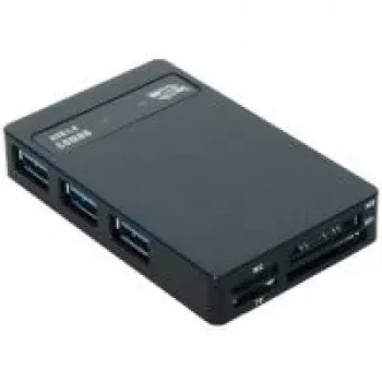 EXSYS EX-1635 USB 3.2 Gen 1 multikortläsare - svart