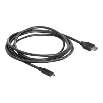 DeLOCK HDMI-till-Micro-HDMI-kabel 2 m, 32 AWG, High Speed med Ethernet, 4K 82664