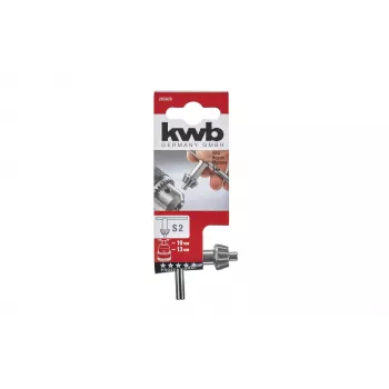 KWB chucknyckel för kuggkranschuck, S2, 10 mm kugghjul, härdat stål, svart handtag 285820