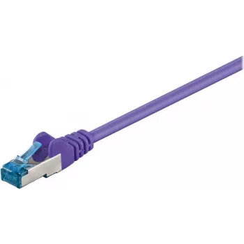Wentronic Goobay CAT 6a S/FTP patchkabel, RJ45, violett, 3 m, LSZH, koppar 93789