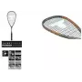 TALBOT TORRO Power 4000 squashracket, svart/orange, balanserad offensiv, Y-konstruktion 251004