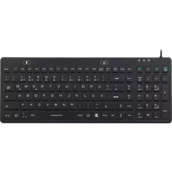Renkforce IP68 industri-USB-tangentbord svart stänkskyddat dammtätt (iM-IKB106-BK)