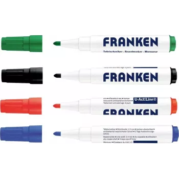 FRANKEN U-ACT! Line whiteboardpenna, rund spets, 3 mm, olika färger, 1 st Z1999