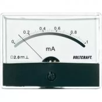 Voltcraft AM-86X65/1MA inbyggnadsmätinstrument likström 0-1 mA vridspoleinstrument