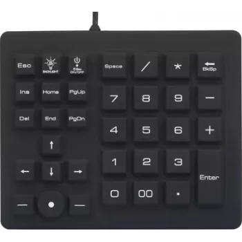 Renkforce USB-nummerblock stänkskyddat, dammskyddat, med trackball svart (RF-4791687)
