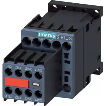 SIEMENS SIRIUS 3RT2 effektkontaktor 5,5 kW 400 V 12 A 24 V DC 2NO+2NC skruvplint 3RT20171BB443MA0