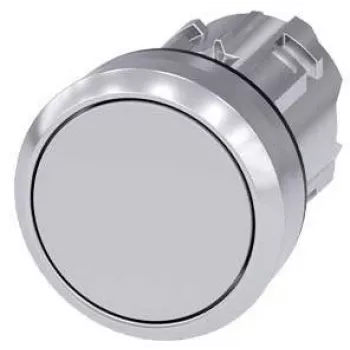 Siemens SIRIUS ACT tryckknapp front, metall, högblank, grå (3SU1050-0AB80-0AA0)