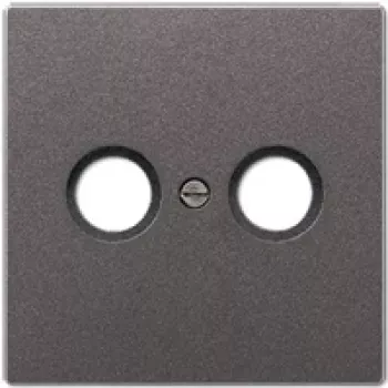 JUNG AL 2990 TV AN lock för antennuttag 1-fack, aluminiumlackerad, serie LS, antracit