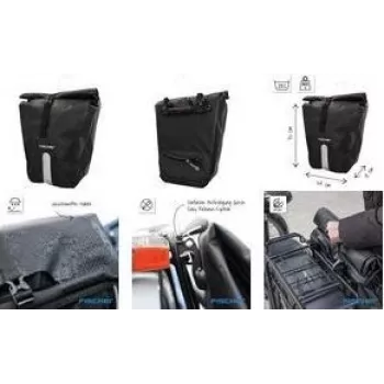FISCHER PLUS Emendo vattentät cykelpackväska med svetsade sömmar och säker fästning 115808