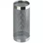 HELIT H2515500 metallparaplyställ, perforerad design, krom, rund, diameter 240 mm, höjd 490 mm