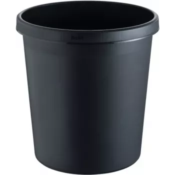 helit H6105895 rund soppåse i plast 18L svart 31x32cm
