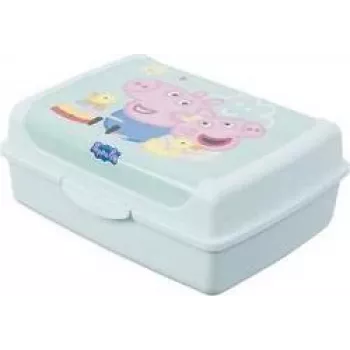 keeeper carla midi Peppa Pig matlåda, 1,0 L, aquamarin Deco-Click-box 1070562433600