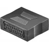 Wentronic Goobay SCART-adapter, SCART-uttag till SCART-uttag, 21-pin, svart 50771
