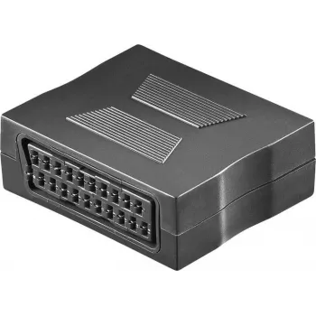 Wentronic Goobay SCART-adapter, SCART-uttag till SCART-uttag, 21-pin, svart 50771