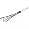 Wentronic Goobay 80 dB quattro koaxialantennkabel med F-kontakter, 2x skärmad, CCS, 10 m 67330