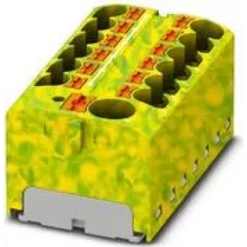 Phoenix Contact PTFIX 10/12X4-GNYE fördelningsblock, push-in, 10 mm², grön/gul 1153438