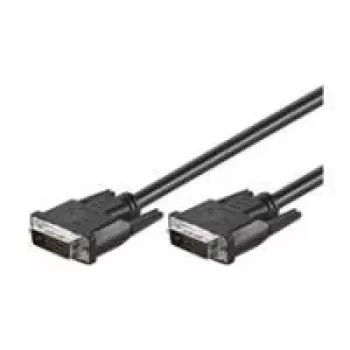 Wentronic goobay DVI-D Dual Link-kabel 0,5 m svart med krysskruvar 93295