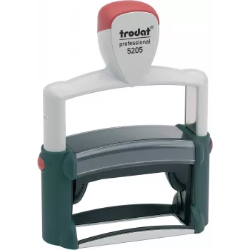 Trodat Professional 5205 självstämplande textstämpel, 6 rader, 66 x 22 mm, svart stämpeldyna ingår