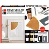 Marabu STRUCTURED ART akrylstrukturpastaset, 3 x 100 ml, vit, vattenbaserad, krämig-pastös, matt yta 1202000000088