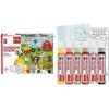 Marabu KiDS Window Color set Farm, 6 x 25 ml avdragbar fönsterfärg, vattenbaserad, avtagbar, 1 set (0306000000006)