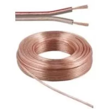 Wentronic Goobay högtalarkabel transparent CU, 10 m rulle, 2 x 2,5 mm² 15130