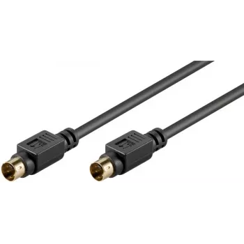 Goobay AVK 157 S-Video kabel 1m kontakt till kontakt svart 50057