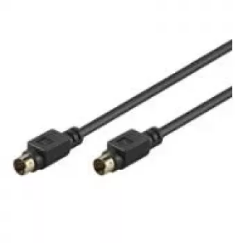 Goobay AVK 157 S-Video kabel 1m kontakt till kontakt svart 50057