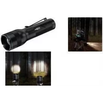 ANSMANN Adventure TA500BF LED-ficklampa, svart med bältesclip, 470 lumen, fokuserbar, IPX4 1600-0762