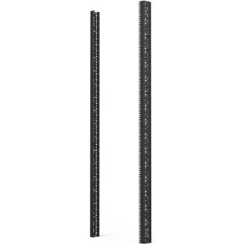 Schroff 23130-014 vertikal monteringsskena, 38U, 1800 mm, stål, svart