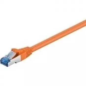 Wentronic Goobay CAT 6a S/FTP patchkabel, RJ45, 5 m, orange, LSZH, koppar 93818
