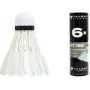 TALBOT torro badmintonfjäderboll Hit 750, långsam, vit - klassisk naturfjäder med korkhuvud - 1 st 479082