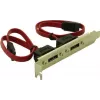 Delock slottbleck intern 2x SATA till 2x eSATA extern (65116)