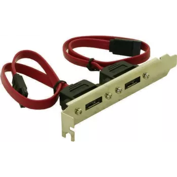 Delock slottbleck intern 2x SATA till 2x eSATA extern (65116)