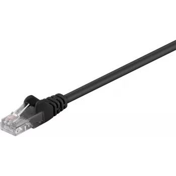 Wentronic Goobay CAT 5e patchkabel, U/UTP, svart, 5 m - CCA kopparpläterad aluminium (68651)