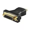 Wentronic Goobay HDMI till DVI-D adapter, HDMI-kontakt till DVI-D-uttag, förgylld, svart, 2560x1600 68930