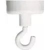 FRANKEN hållmagnet HM25, 4 kg hållkraft, 25 mm diameter, vit, 1 st