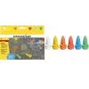 FABER-CASTELL EBERHARD FABER gatukrita mus, 6-delars kartongförpackning, ergonomisk musform, lysande färger, vattenlöslig - 1 st (526561)