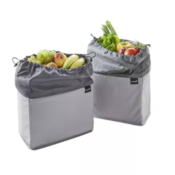 keeeper neo frukt- och grönsakspåse, 13 liter, grafit, dragsko, platssparande 1429582600000