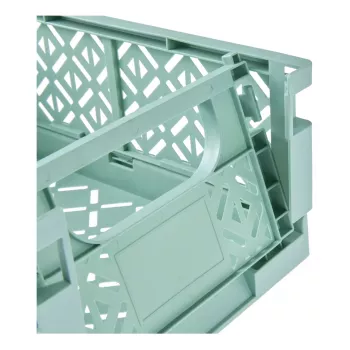 keeeper mini-fällbar låda fritzi, storlek L, Nordic Green, 9,6 liter, fällbar dekorativ förvaringslåda, livsmedelsgodkänd, 1 st 1023431500000