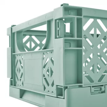 keeeper mini-fällbar låda fritzi, storlek L, Nordic Green, 9,6 liter, fällbar dekorativ förvaringslåda, livsmedelsgodkänd, 1 st 1023431500000