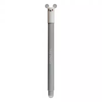 Faber-Castell Eberhard Faber Animal Erase it! Mus gelpenna 0,7 mm blå, påfyllningsbar, raderbar (1 st) 582108